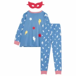 Pyjama Bretona Avec Cape Flash Coton Bio | Bleu