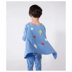 Pyjama Bretona Avec Cape Flash Coton Bio | Bleu