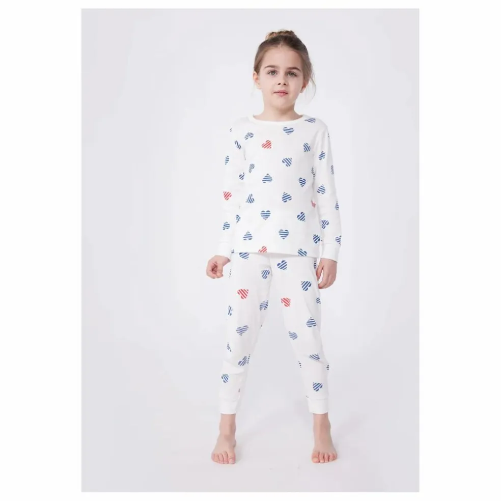 Pyjama Bretonne Coton Bio | Blanc