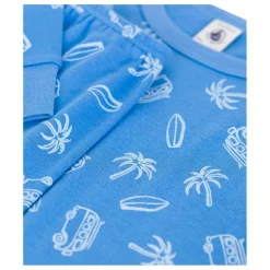 Pyjama Brighton Coton Bio | Bleu