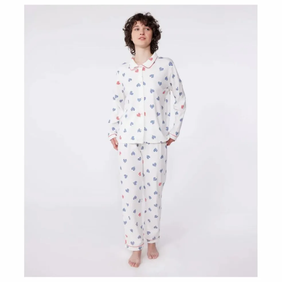 Pyjama Britany Coton Bio | Blanc