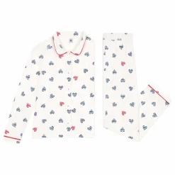 Pyjama Britany Coton Bio | Blanc