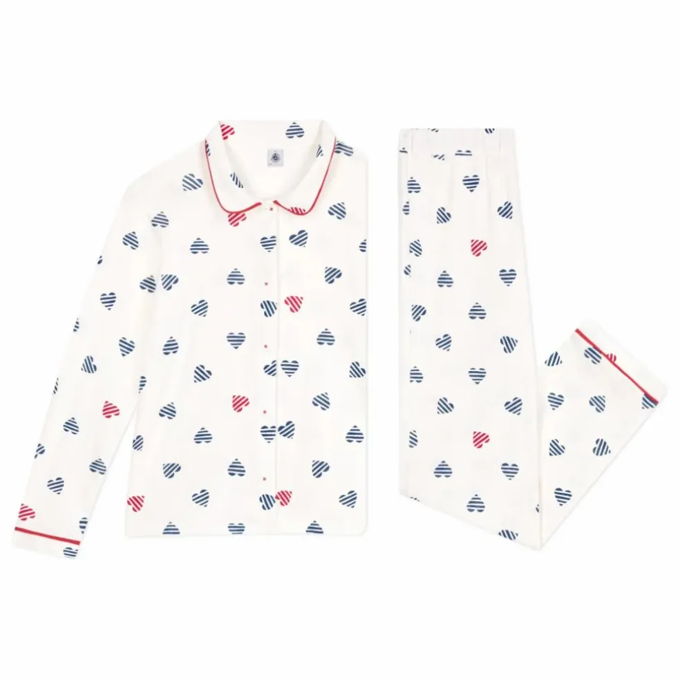 Pyjama Britany Coton Bio | Blanc