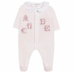 Pyjama Brodé Alphabet | Rose pâle