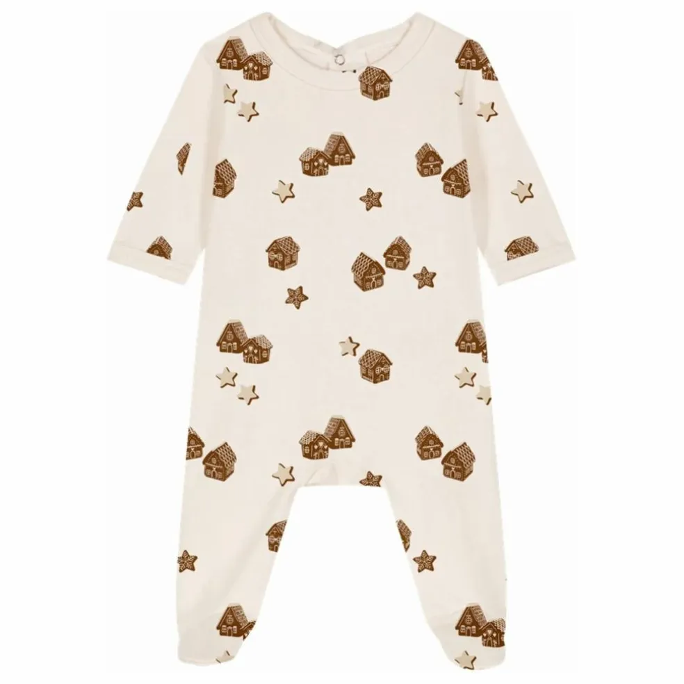 Pyjama Chubby Noël Coton Bio | Ecru