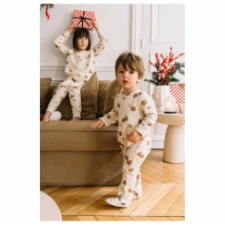 Pyjama Chubby Noël Coton Bio | Ecru