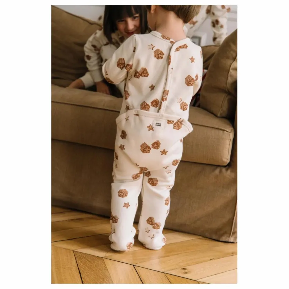Pyjama Chubby Noël Coton Bio | Ecru