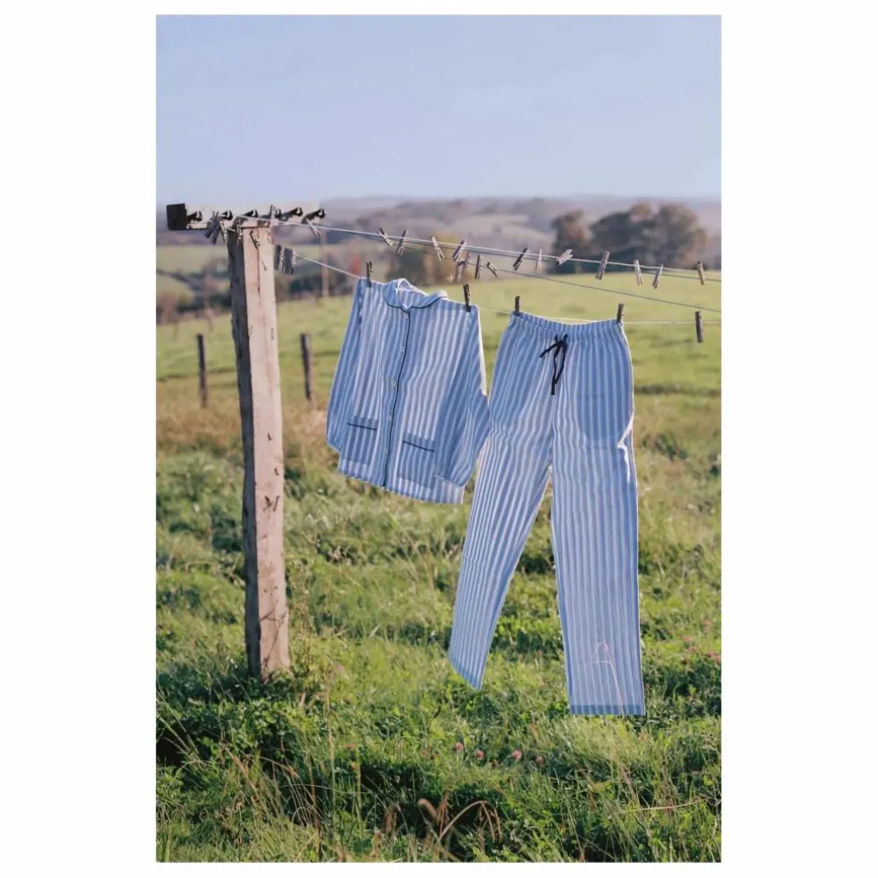 Pyjama Claudine Jasper Rayé | Bleu
