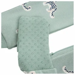 Pyjama Convertible Léopards Coton Bio | Vert amande