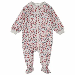 Pyjama Coquelicots Coton Bio | Beige
