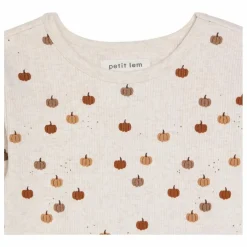 Pyjama Côtelé Citrouilles Coton Bio | Gris