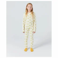 Pyjama Côtelé Eléphants Coton Bio | Beige