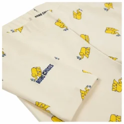 Pyjama Côtelé Eléphants Coton Bio | Beige