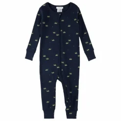 Pyjama Côtelé Sauterelles Coton Bio | Bleu marine