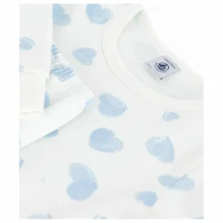 Pyjama Cœurs Peints Coton Bio | Blanc