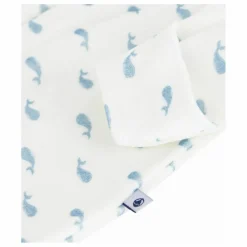 Pyjama Dors Bien Col Baleines Coton Bio | Blanc