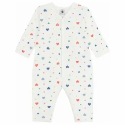 Pyjama Dors Bien Cœurs Coton Bio | Blanc