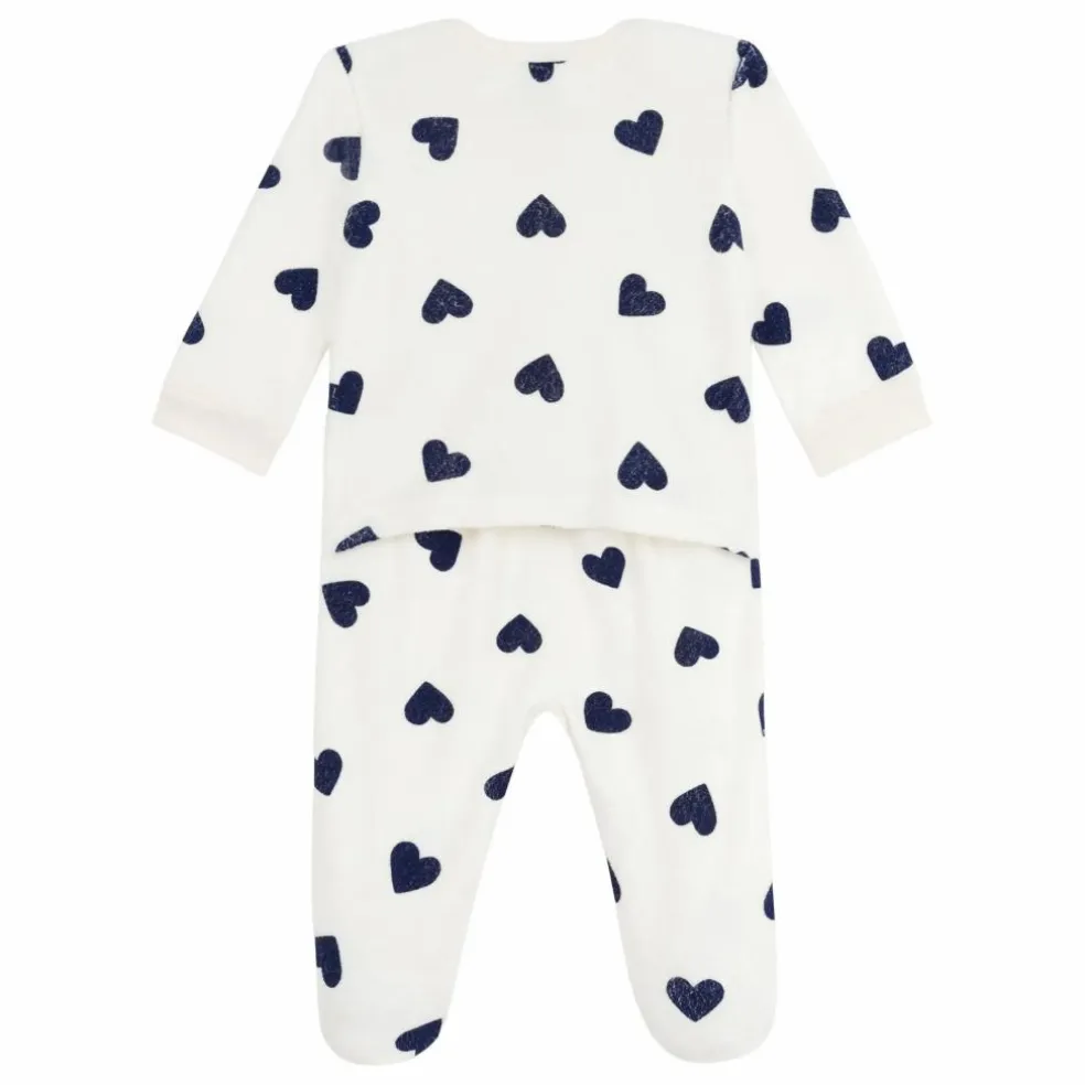 Pyjama Dors Bien Cœurs PB | Ecru
