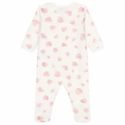 Pyjama Dors Bien Epais Cœurs Coton Bio | Rose