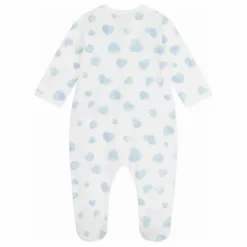 Pyjama Dors Bien Epais Cœurs Coton Bio | Bleu