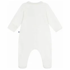 Pyjama Dors Bien Logo Brodé Coton Bio | Blanc