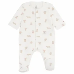 Pyjama Dors Bien Oursons Coton Bio | Blanc
