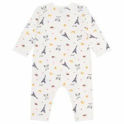 Pyjama Dors Bien Tour Eiffel Coton Bio | Ecru