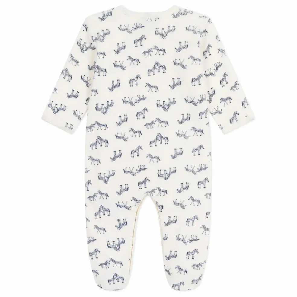 Pyjama Dors Bien Zèbres Coton Bio | Ecru
