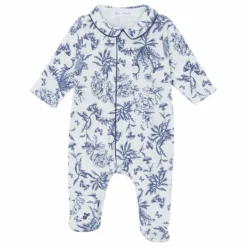 Pyjama Dors-bien Toile de Jouy | Bleu marine