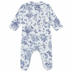 Pyjama Dors-bien Toile de Jouy | Bleu marine