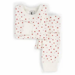 Pyjama Etoiles Coton Bio | Blanc