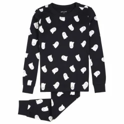 Pyjama Fantômes Phosphorescents Coton Bio | Noir