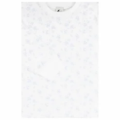 Pyjama Fleuri Coton Bio | Blanc