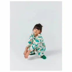 Pyjama Fleuri Coton Bio | Ecru