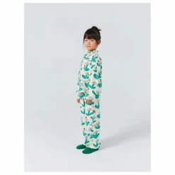 Pyjama Fleuri Coton Bio | Ecru