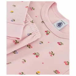 Pyjama Fleuri Cœurs Coton Bio | Rose
