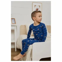 Pyjama Football Coton Bio | Bleu foncé