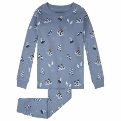 Pyjama Hiver Coton Bio | Bleu