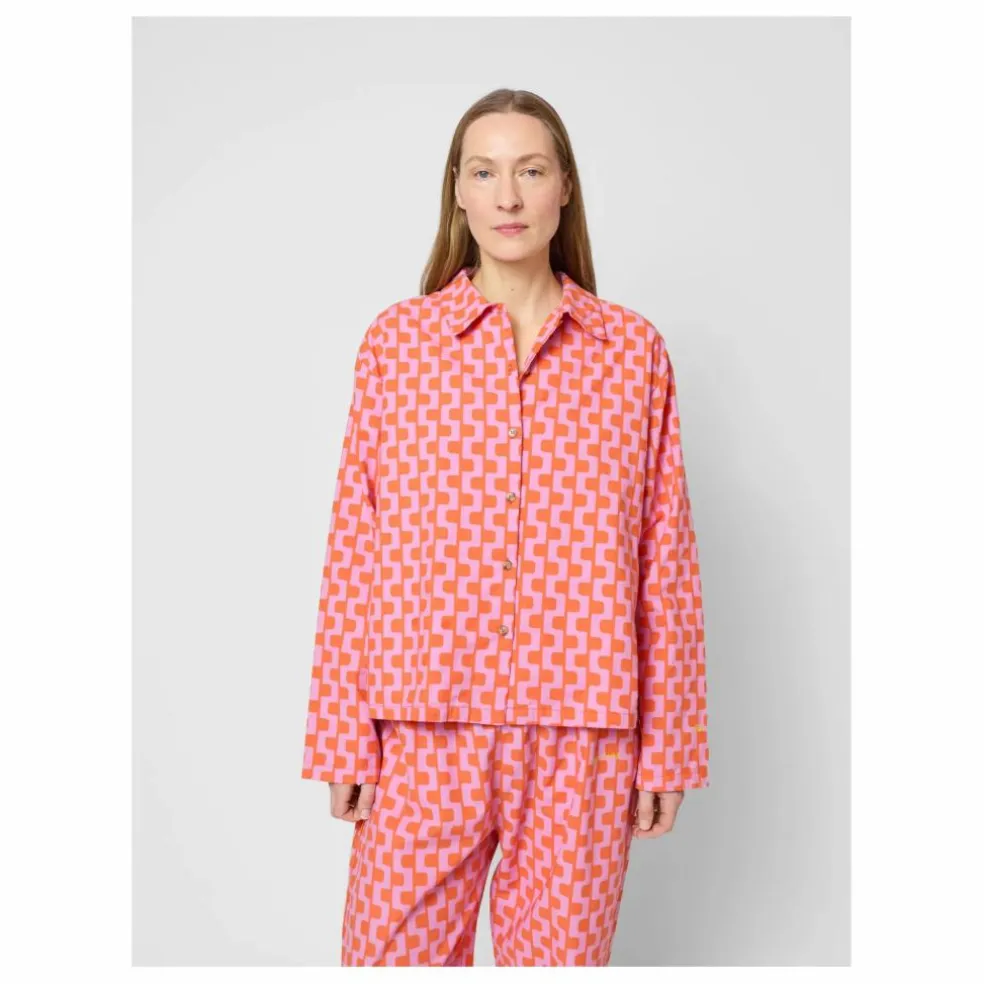 Pyjama Imprimée Coton Bio - Collection Femme | Violet