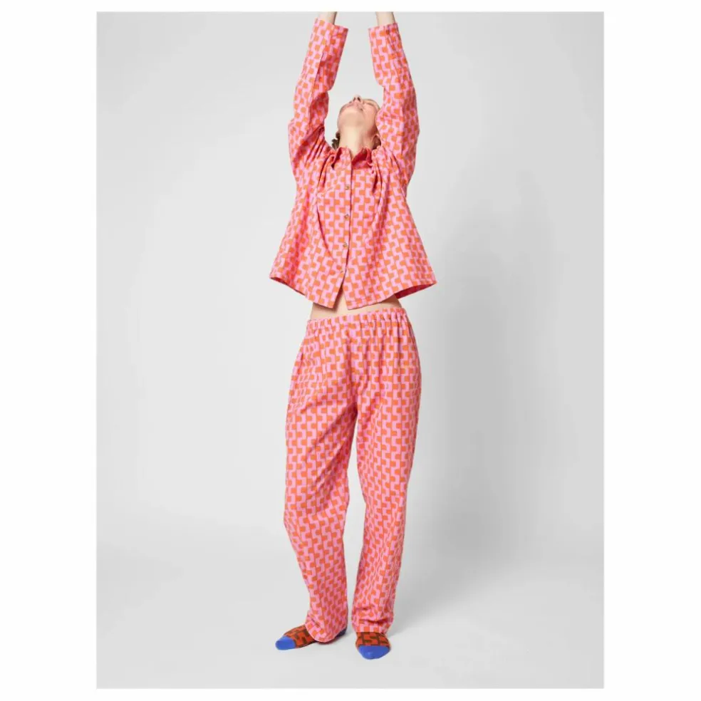 Pyjama Imprimée Coton Bio - Collection Femme | Violet