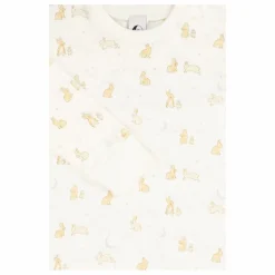 Pyjama Lapins Coton Bio | Ecru