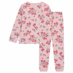Pyjama Léger Fleuri Coton Bio | Rose