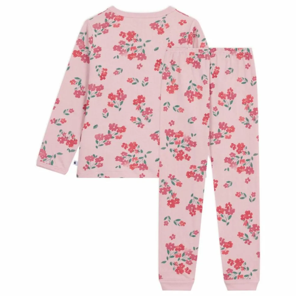 Pyjama Léger Fleuri Coton Bio | Rose