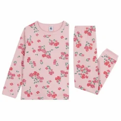 Pyjama Léger Fleuri Coton Bio | Rose