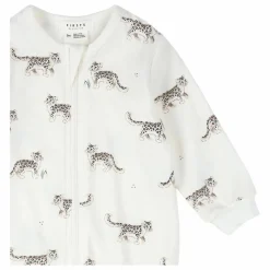 Pyjama Léopards Coton Bio | Blanc
