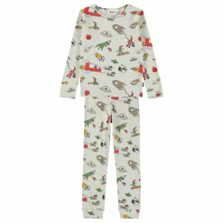 Pyjama Lue Space Coton Bio | Ecru