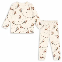 Pyjama Lunes Coton Bio | Ecru
