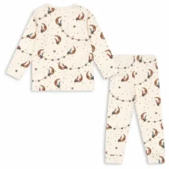 Pyjama Lunes Coton Bio | Ecru