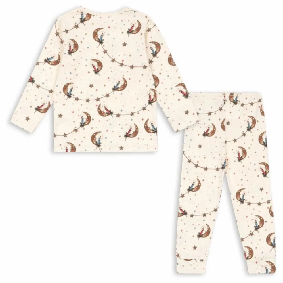 Pyjama Lunes Coton Bio | Ecru