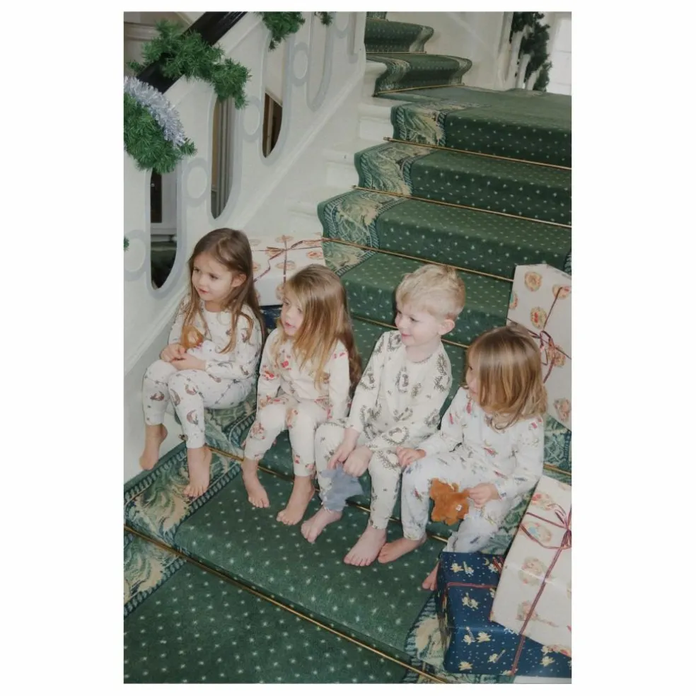 Pyjama Lunes Coton Bio | Ecru